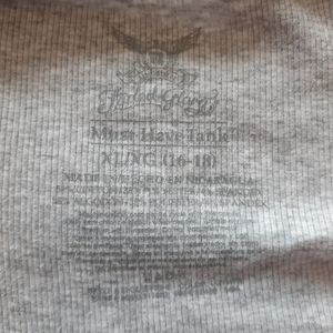 Light Grey Faded Glory Tank Top